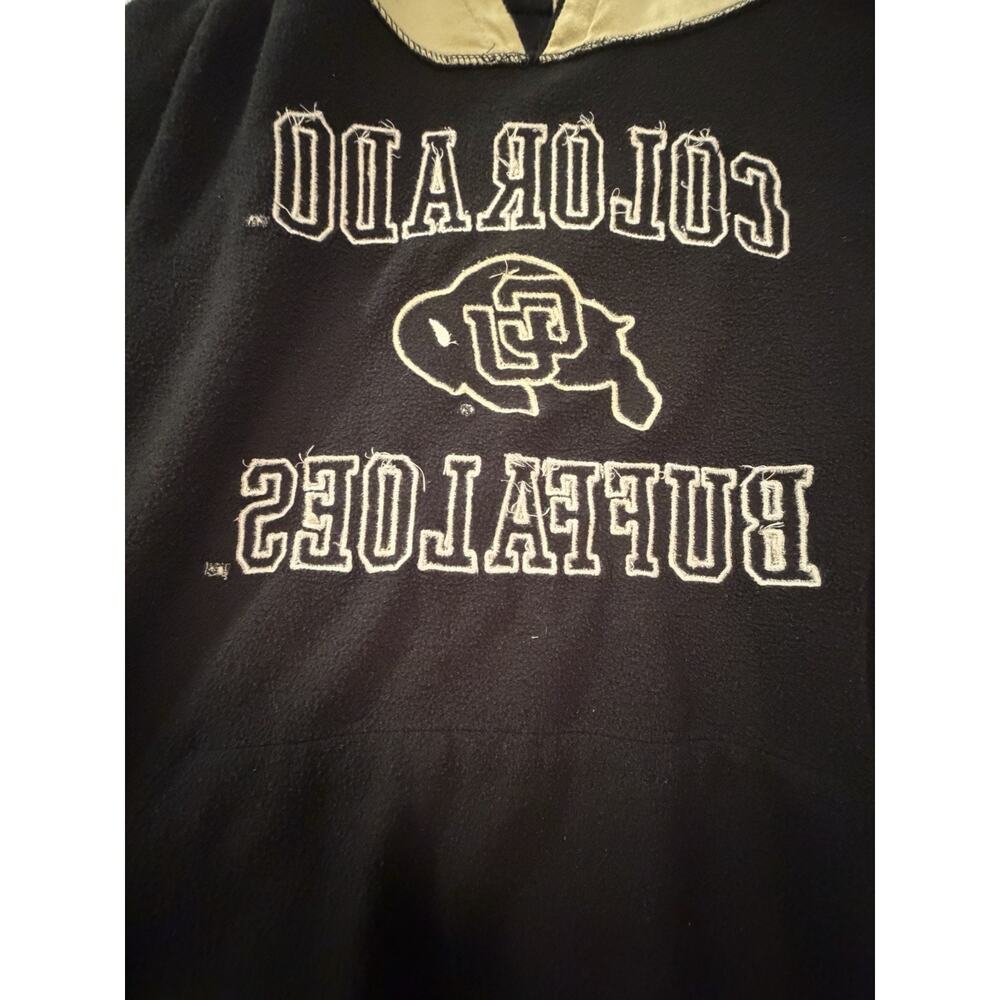 Colosseum Colorado Buffaloes Men's Fleece Pullover Hoodie Black Beige L - Picture 8 of 12
